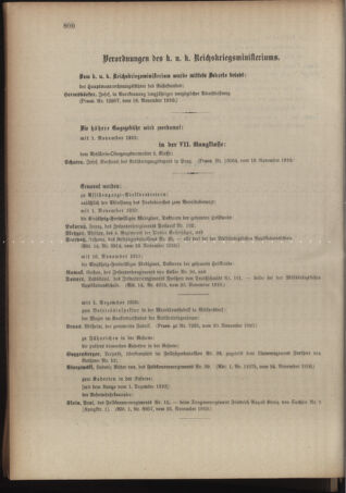 Kaiserlich-königliches Armee-Verordnungsblatt: Personal-Angelegenheiten 19101129 Seite: 36