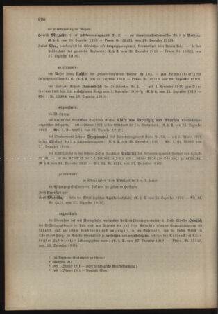 Kaiserlich-königliches Armee-Verordnungsblatt: Personal-Angelegenheiten 19101229 Seite: 4