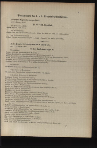 Kaiserlich-königliches Armee-Verordnungsblatt: Personal-Angelegenheiten 19110107 Seite: 3