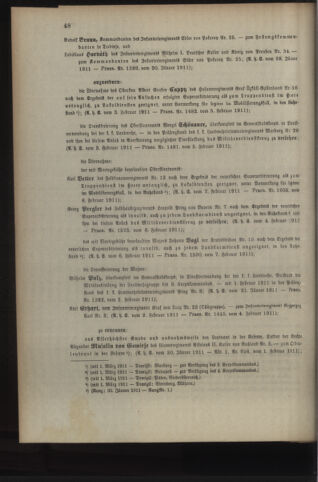 Kaiserlich-königliches Armee-Verordnungsblatt: Personal-Angelegenheiten 19110208 Seite: 6