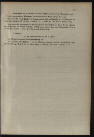 Kaiserlich-königliches Armee-Verordnungsblatt: Personal-Angelegenheiten 19110218 Seite: 5