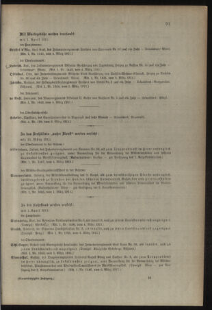 Kaiserlich-königliches Armee-Verordnungsblatt: Personal-Angelegenheiten 19110308 Seite: 9