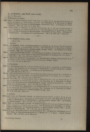 Kaiserlich-königliches Armee-Verordnungsblatt: Personal-Angelegenheiten 19110318 Seite: 13