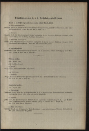 Kaiserlich-königliches Armee-Verordnungsblatt: Personal-Angelegenheiten 19110324 Seite: 5