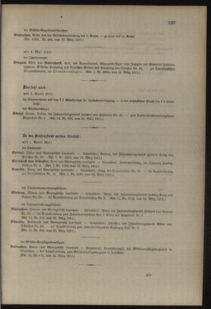 Kaiserlich-königliches Armee-Verordnungsblatt: Personal-Angelegenheiten 19110330 Seite: 11