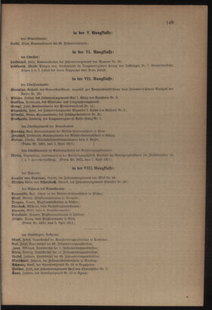 Kaiserlich-königliches Armee-Verordnungsblatt: Personal-Angelegenheiten 19110408 Seite: 19