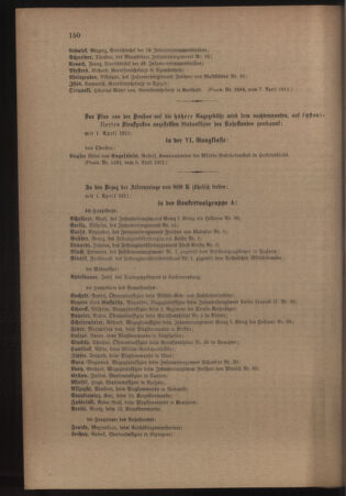 Kaiserlich-königliches Armee-Verordnungsblatt: Personal-Angelegenheiten 19110408 Seite: 20