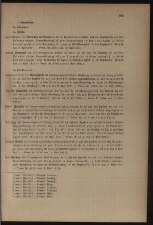 Kaiserlich-königliches Armee-Verordnungsblatt: Personal-Angelegenheiten 19110415 Seite: 7