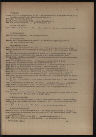 Kaiserlich-königliches Armee-Verordnungsblatt: Personal-Angelegenheiten 19110427 Seite: 17