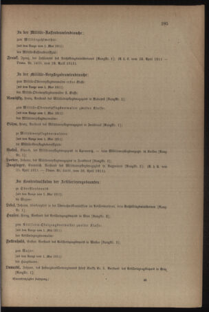 Kaiserlich-königliches Armee-Verordnungsblatt: Personal-Angelegenheiten 19110427 Seite: 77