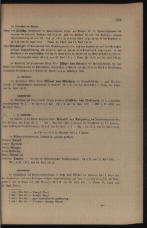 Kaiserlich-königliches Armee-Verordnungsblatt: Personal-Angelegenheiten 19110429 Seite: 3