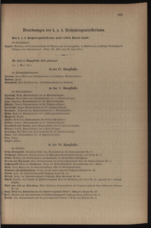 Kaiserlich-königliches Armee-Verordnungsblatt: Personal-Angelegenheiten 19110429 Seite: 5