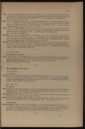 Kaiserlich-königliches Armee-Verordnungsblatt: Personal-Angelegenheiten 19110508 Seite: 11