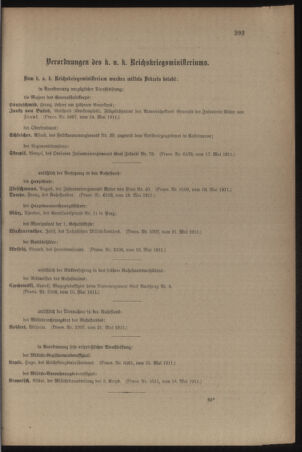 Kaiserlich-königliches Armee-Verordnungsblatt: Personal-Angelegenheiten 19110529 Seite: 35