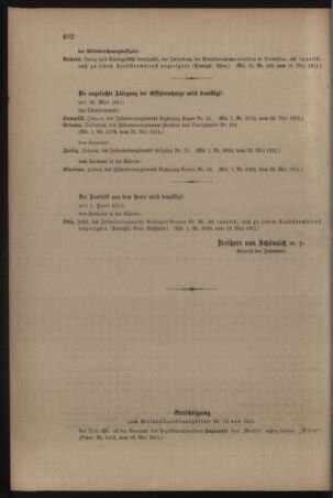 Kaiserlich-königliches Armee-Verordnungsblatt: Personal-Angelegenheiten 19110529 Seite: 44