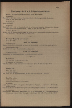 Kaiserlich-königliches Armee-Verordnungsblatt: Personal-Angelegenheiten 19110708 Seite: 5