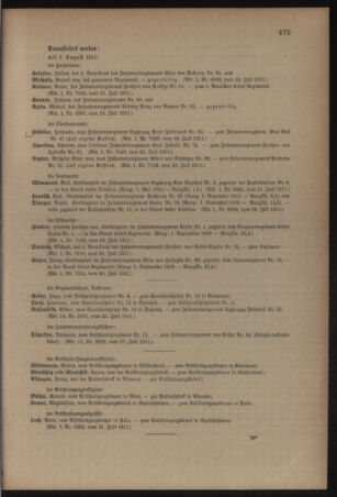 Kaiserlich-königliches Armee-Verordnungsblatt: Personal-Angelegenheiten 19110729 Seite: 11