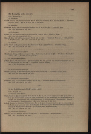 Kaiserlich-königliches Armee-Verordnungsblatt: Personal-Angelegenheiten 19110729 Seite: 21