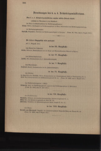 Kaiserlich-königliches Armee-Verordnungsblatt: Personal-Angelegenheiten 19110808 Seite: 14