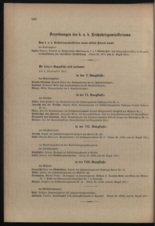 Kaiserlich-königliches Armee-Verordnungsblatt: Personal-Angelegenheiten 19110907 Seite: 4