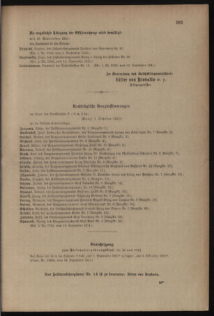 Kaiserlich-königliches Armee-Verordnungsblatt: Personal-Angelegenheiten 19110918 Seite: 11