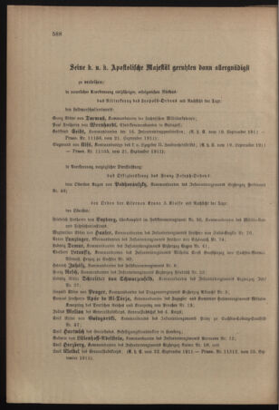 Kaiserlich-königliches Armee-Verordnungsblatt: Personal-Angelegenheiten 19110928 Seite: 2