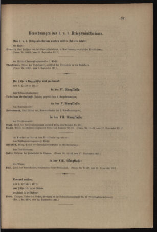 Kaiserlich-königliches Armee-Verordnungsblatt: Personal-Angelegenheiten 19110928 Seite: 5