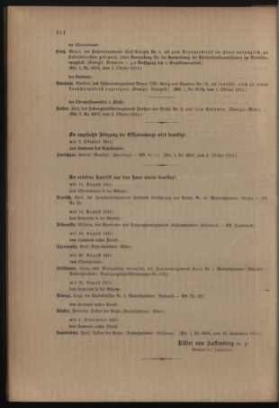 Kaiserlich-königliches Armee-Verordnungsblatt: Personal-Angelegenheiten 19111007 Seite: 14