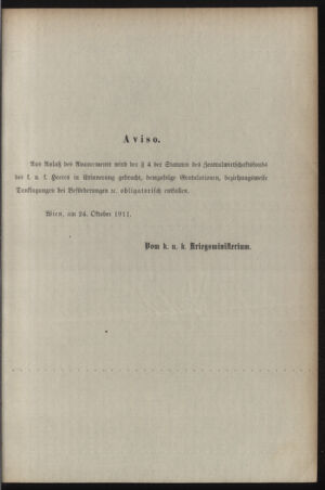 Kaiserlich-königliches Armee-Verordnungsblatt: Personal-Angelegenheiten 19111031 Seite: 107