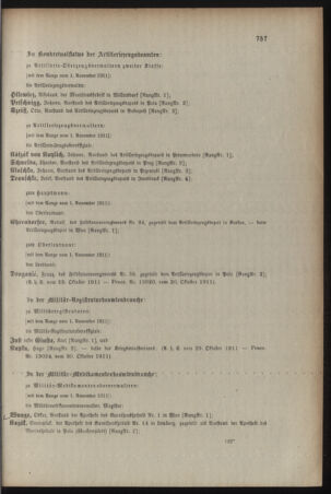 Kaiserlich-königliches Armee-Verordnungsblatt: Personal-Angelegenheiten 19111031 Seite: 91