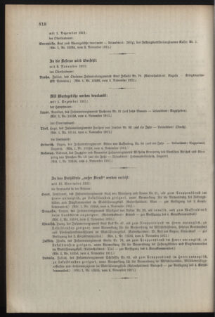 Kaiserlich-königliches Armee-Verordnungsblatt: Personal-Angelegenheiten 19111108 Seite: 20