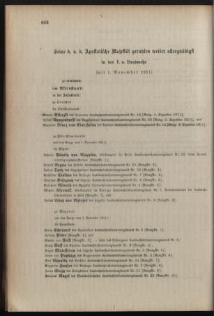 Kaiserlich-königliches Armee-Verordnungsblatt: Personal-Angelegenheiten 19111128 Seite: 26