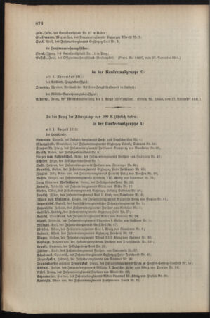 Kaiserlich-königliches Armee-Verordnungsblatt: Personal-Angelegenheiten 19111128 Seite: 40