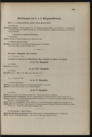 Kaiserlich-königliches Armee-Verordnungsblatt: Personal-Angelegenheiten 19111207 Seite: 5