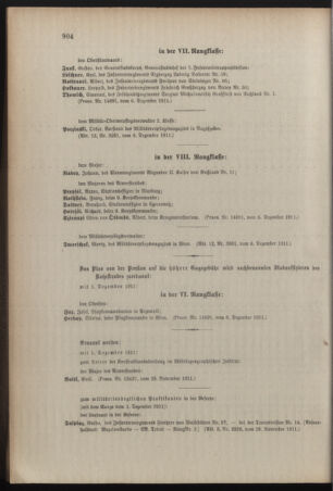 Kaiserlich-königliches Armee-Verordnungsblatt: Personal-Angelegenheiten 19111207 Seite: 6