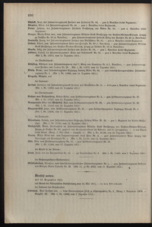 Kaiserlich-königliches Armee-Verordnungsblatt: Personal-Angelegenheiten 19111218 Seite: 20