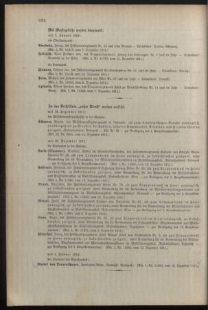 Kaiserlich-königliches Armee-Verordnungsblatt: Personal-Angelegenheiten 19111218 Seite: 22