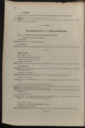 Kaiserlich-königliches Armee-Verordnungsblatt: Personal-Angelegenheiten 19120108 Seite: 10