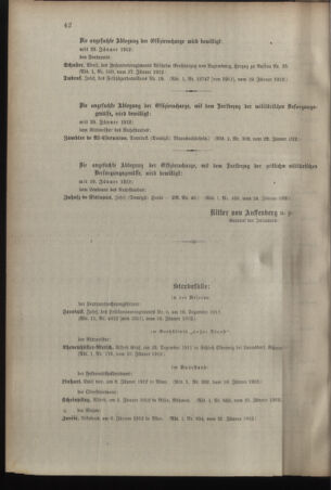 Kaiserlich-königliches Armee-Verordnungsblatt: Personal-Angelegenheiten 19120129 Seite: 14