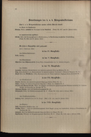 Kaiserlich-königliches Armee-Verordnungsblatt: Personal-Angelegenheiten 19120208 Seite: 4