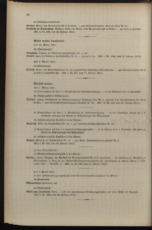 Kaiserlich-königliches Armee-Verordnungsblatt: Personal-Angelegenheiten 19120228 Seite: 14