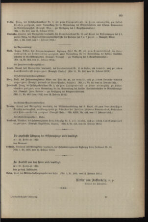 Kaiserlich-königliches Armee-Verordnungsblatt: Personal-Angelegenheiten 19120228 Seite: 17