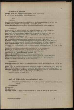 Kaiserlich-königliches Armee-Verordnungsblatt: Personal-Angelegenheiten 19120228 Seite: 9