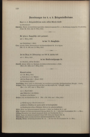 Kaiserlich-königliches Armee-Verordnungsblatt: Personal-Angelegenheiten 19120318 Seite: 6