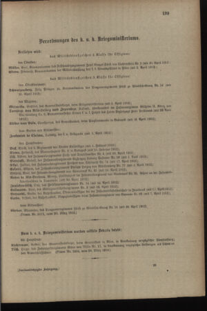 Kaiserlich-königliches Armee-Verordnungsblatt: Personal-Angelegenheiten 19120328 Seite: 9