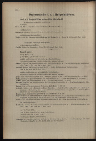 Kaiserlich-königliches Armee-Verordnungsblatt: Personal-Angelegenheiten 19120418 Seite: 14