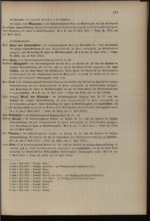 Kaiserlich-königliches Armee-Verordnungsblatt: Personal-Angelegenheiten 19120418 Seite: 5