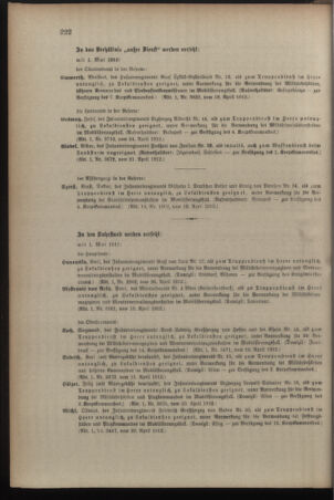 Kaiserlich-königliches Armee-Verordnungsblatt: Personal-Angelegenheiten 19120427 Seite: 30