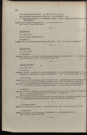 Kaiserlich-königliches Armee-Verordnungsblatt: Personal-Angelegenheiten 19120501 Seite: 102