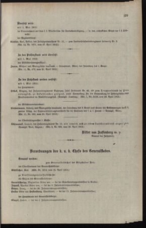 Kaiserlich-königliches Armee-Verordnungsblatt: Personal-Angelegenheiten 19120501 Seite: 103